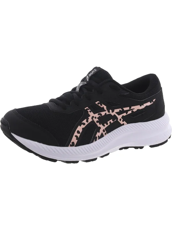 Contend 8 GS Girls Lace-Up Padded Insole Running Shoes