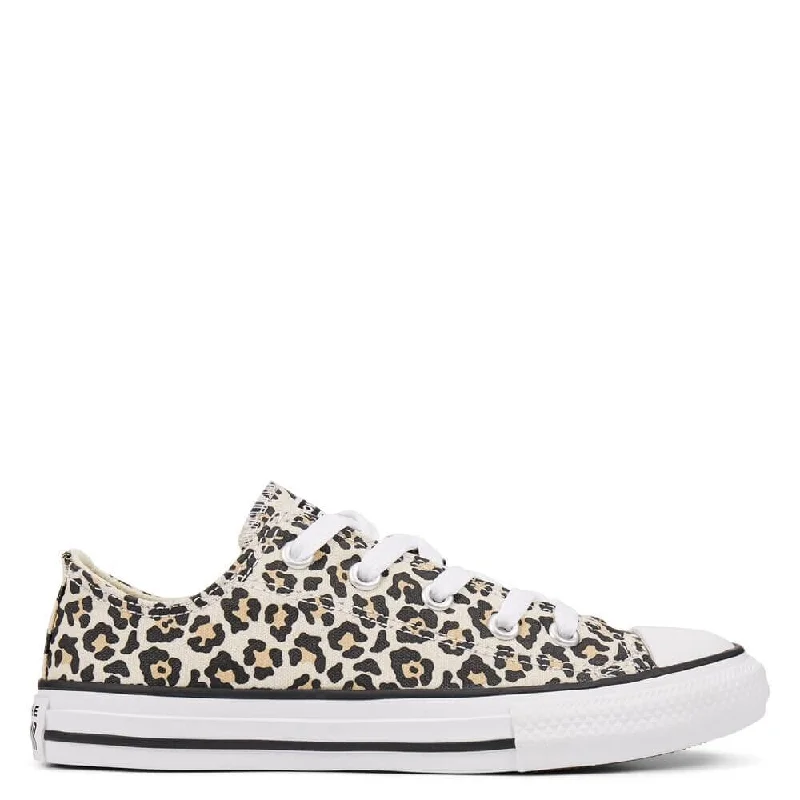 Converse Chuck Taylor All Star OX Kids' Leopard Low Top Sneakers