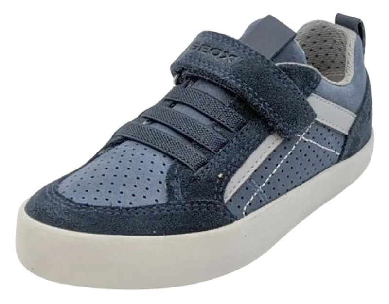 Geox Boy's and Girl's Kilwi Navy Grey Sneaker