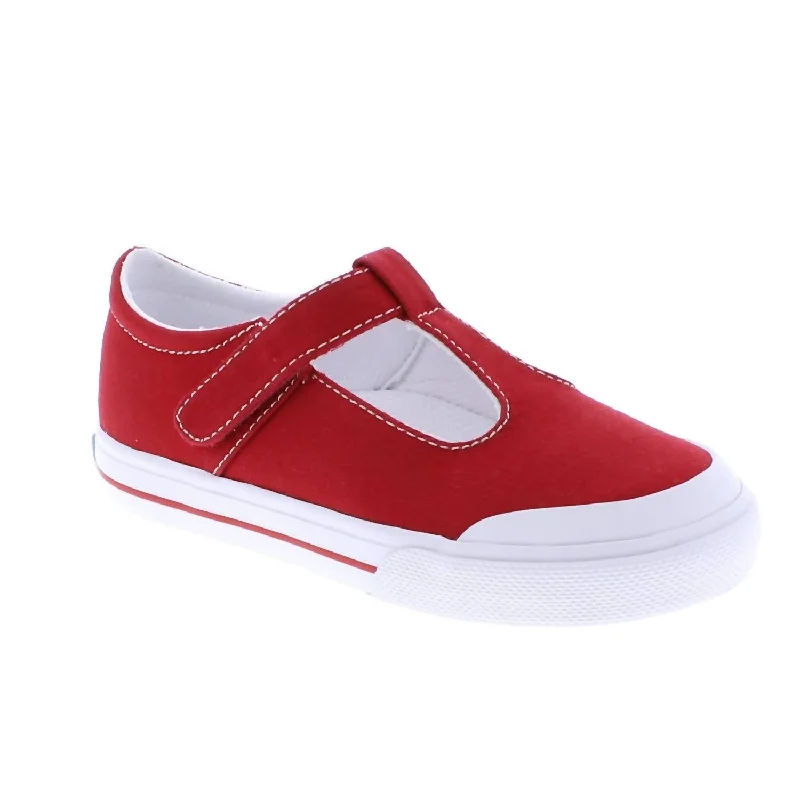 Girl's Drew Sneakers In Red