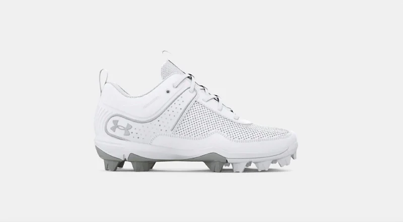 Girl's Glyde Softball Cleat Shoes In White