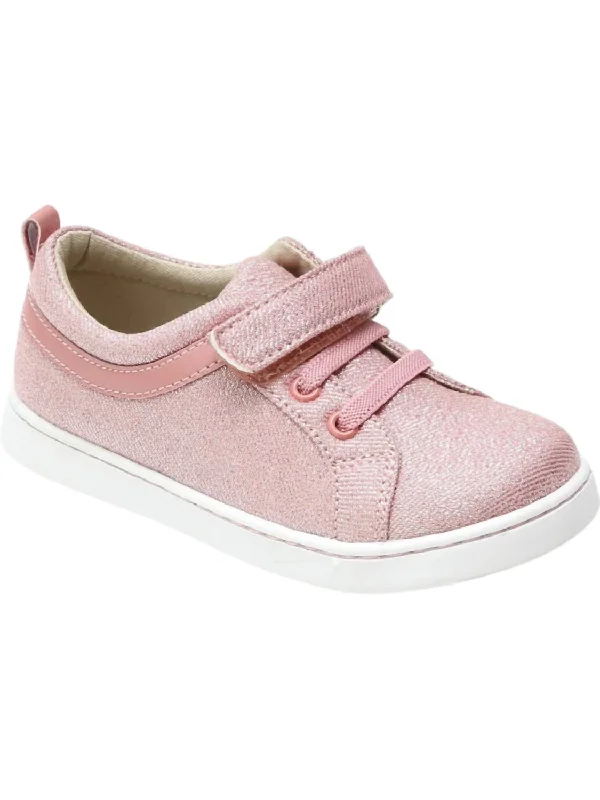 Girl's Natalie Sneakers In Metallic Pink