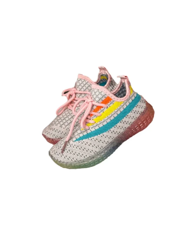 Girl's Peachy Rainbow Trainer Shoes In Multi