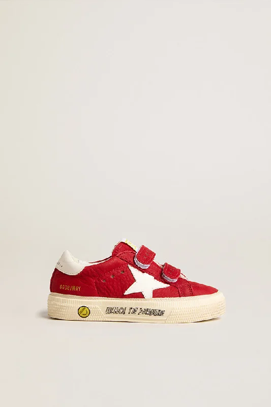 Golden Goose Red Velcro Sneaker