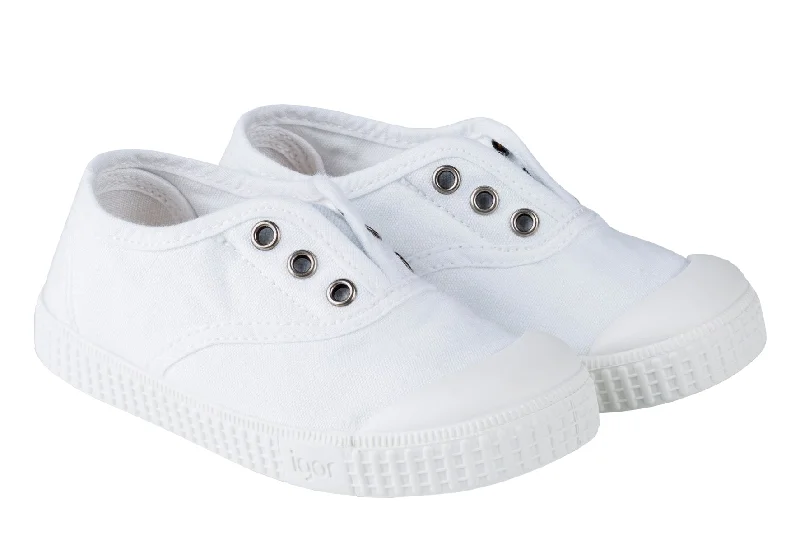 Igor S10161 Boy's & Girl's Berri Shoes - Blanco