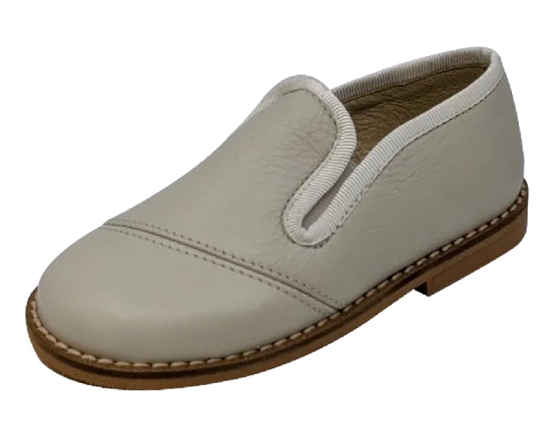 Luccini Boy's BASIL Piso Point Natural Loafer - Ciervo Tangon Beige