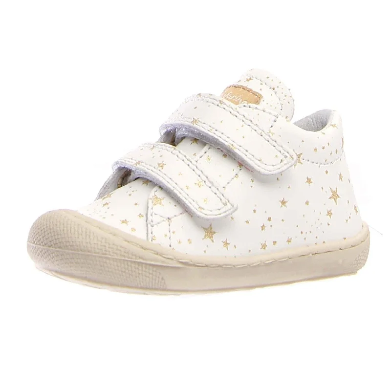 Naturino Girl's & Boy's Cocoon Vl Stars Glitter Sneakers - White