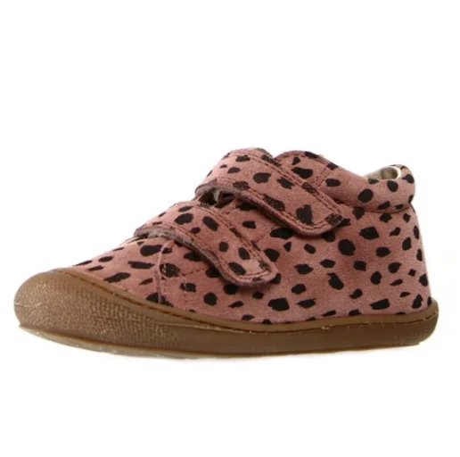 Naturino Girl's Dalmata Cocoon Shoes, Rosa Antico/Nero