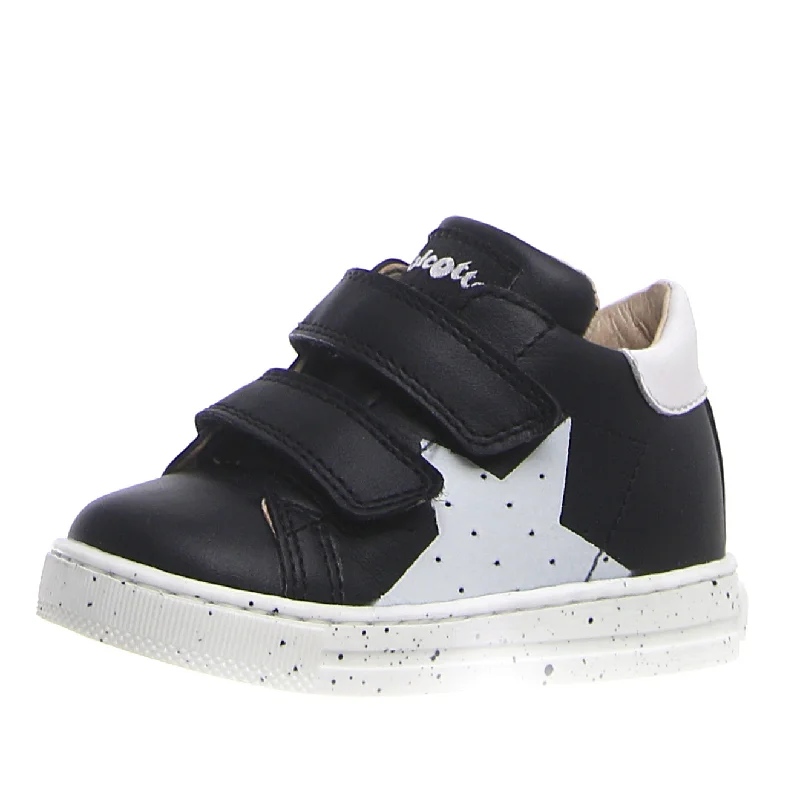 Falcotto Boy's and Girl's Venus Vl Star Sneaker Shoes - Black/White