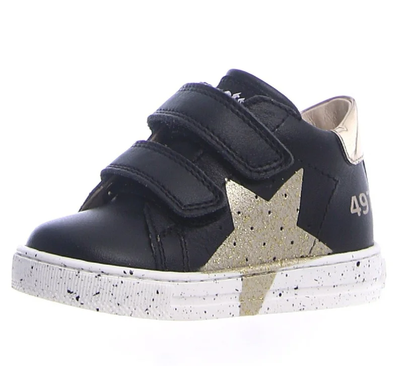 Falcotto Boy's & Girl's Salazar Vl Calf Sneaker Shoes - Nero/Platino