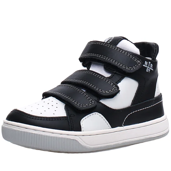 Naturino Boy's and Girl's Finnix Sneaker Shoes - Black/White