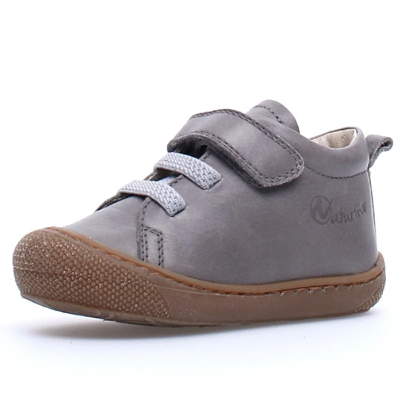 Naturino Girl's & Boy's Pichai Nappa Spazz. Sneakers - Dark Grey