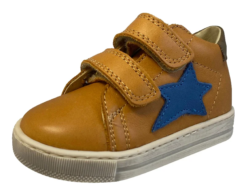 Falcotto Boy's Sasha Vl Nappa Spazz. Fashion Sneakers, Zucca/Azzurro/Topo