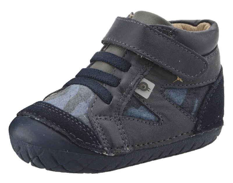 Old Soles Boy's 4049 Pave Squad Sneakers - Navy/Marine Camo/Grey