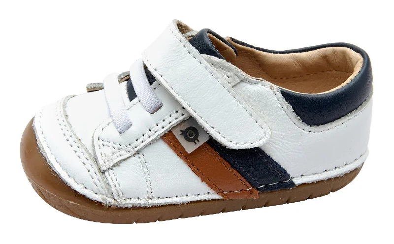 Old Soles Boy's 4067 Shield Pave Shoes - Snow/Navy/Tan