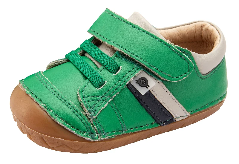 Old Soles Boy's and Girl's Shield Pave, Neon Green/Gris/Navy