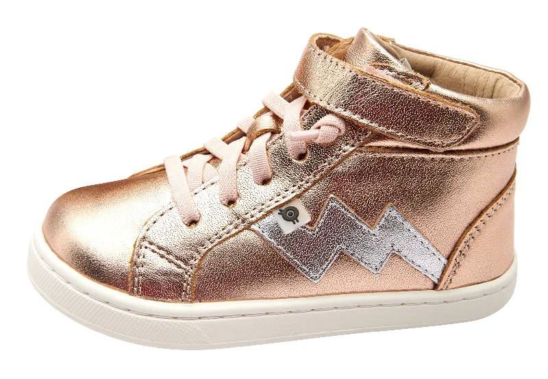 Old Soles Boy's and Girl's 6137 Bolted Hightop Sneakers - Copper/Silver