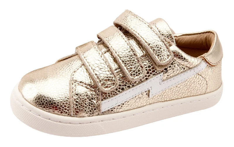 Old Soles Girl's and Boy's 6139 Bolty Markert Sneakers - Gold Pebble/Gold/Snow