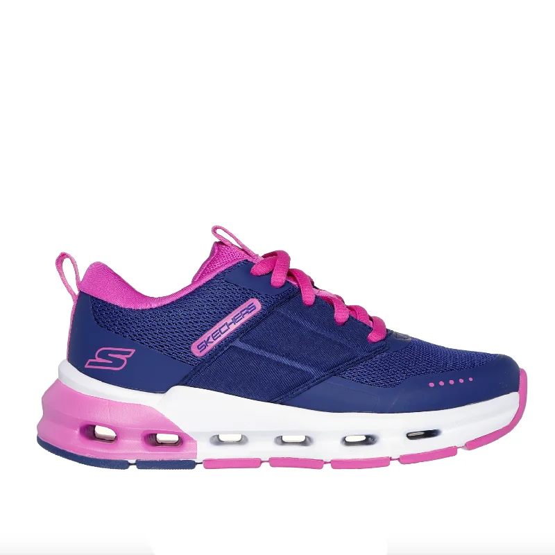 Skechers Navy/Purple Glide-Step Children's Sneaker