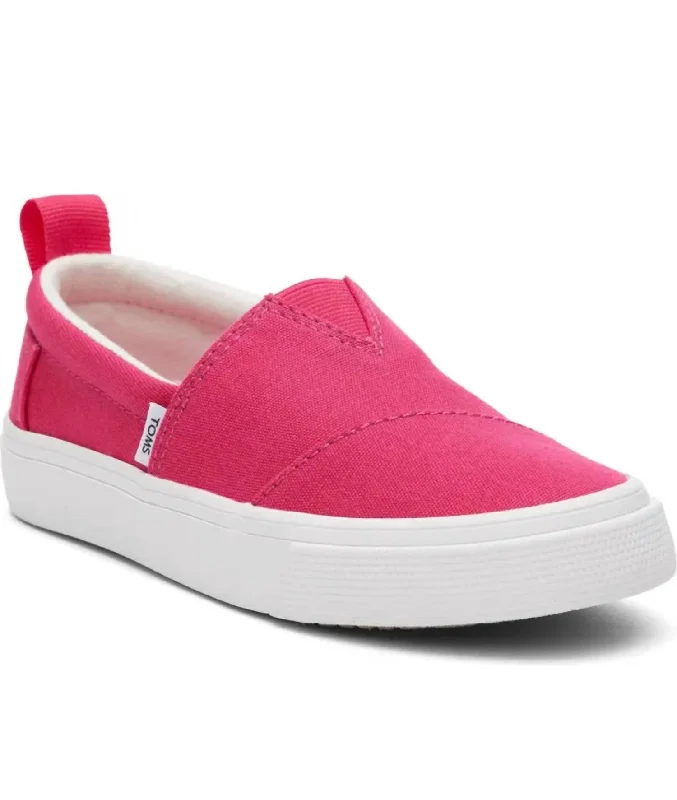 Toddler Girls Alpargata Fenix Slip On Sneaker In Dark Pink