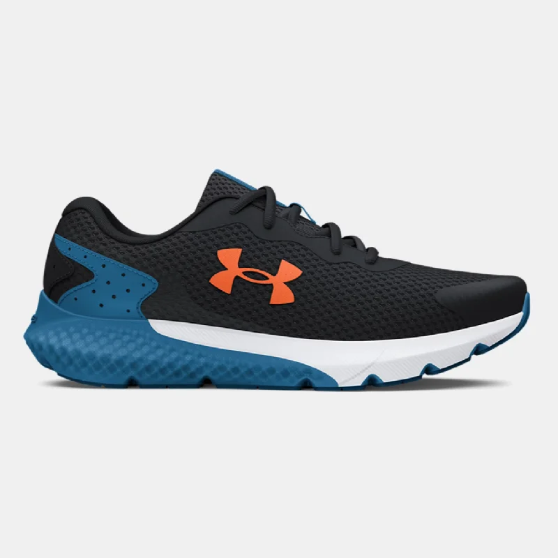 Under Armour Black/Cosmic Blue/Orange Blast Charged Rogue 3 Children’s Sneaker